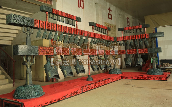 廣東深圳客戶(hù)定制56件編鐘制作完成